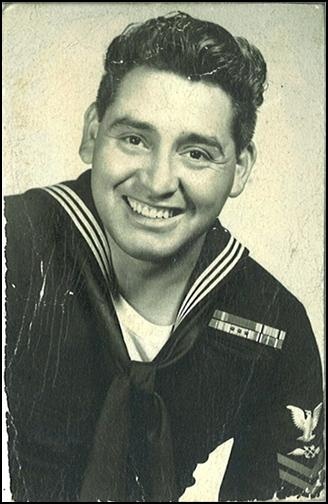 Louis G. Hernandez in Navy uniform