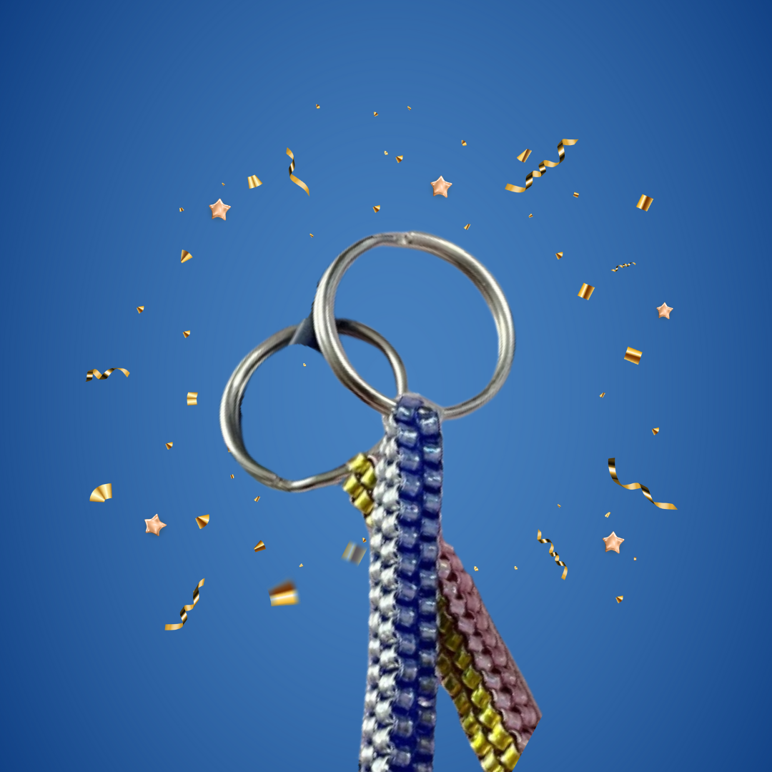 Image with a craft keychain