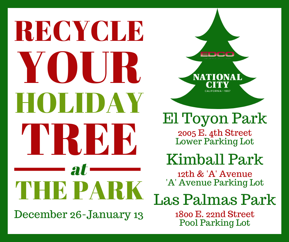 Holiday tree recycling 12-26-21 1-13-22