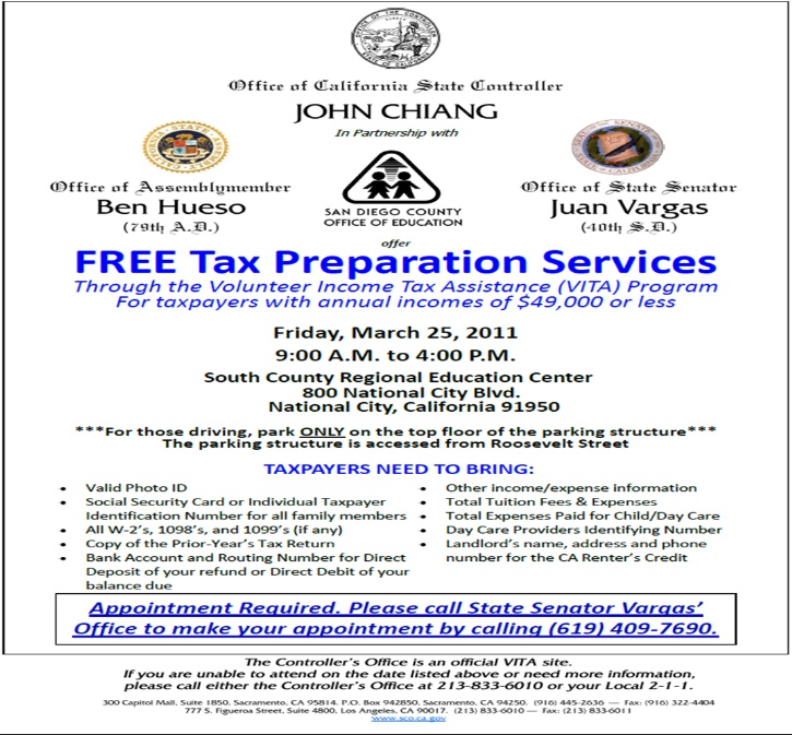 Free Tax Preparation