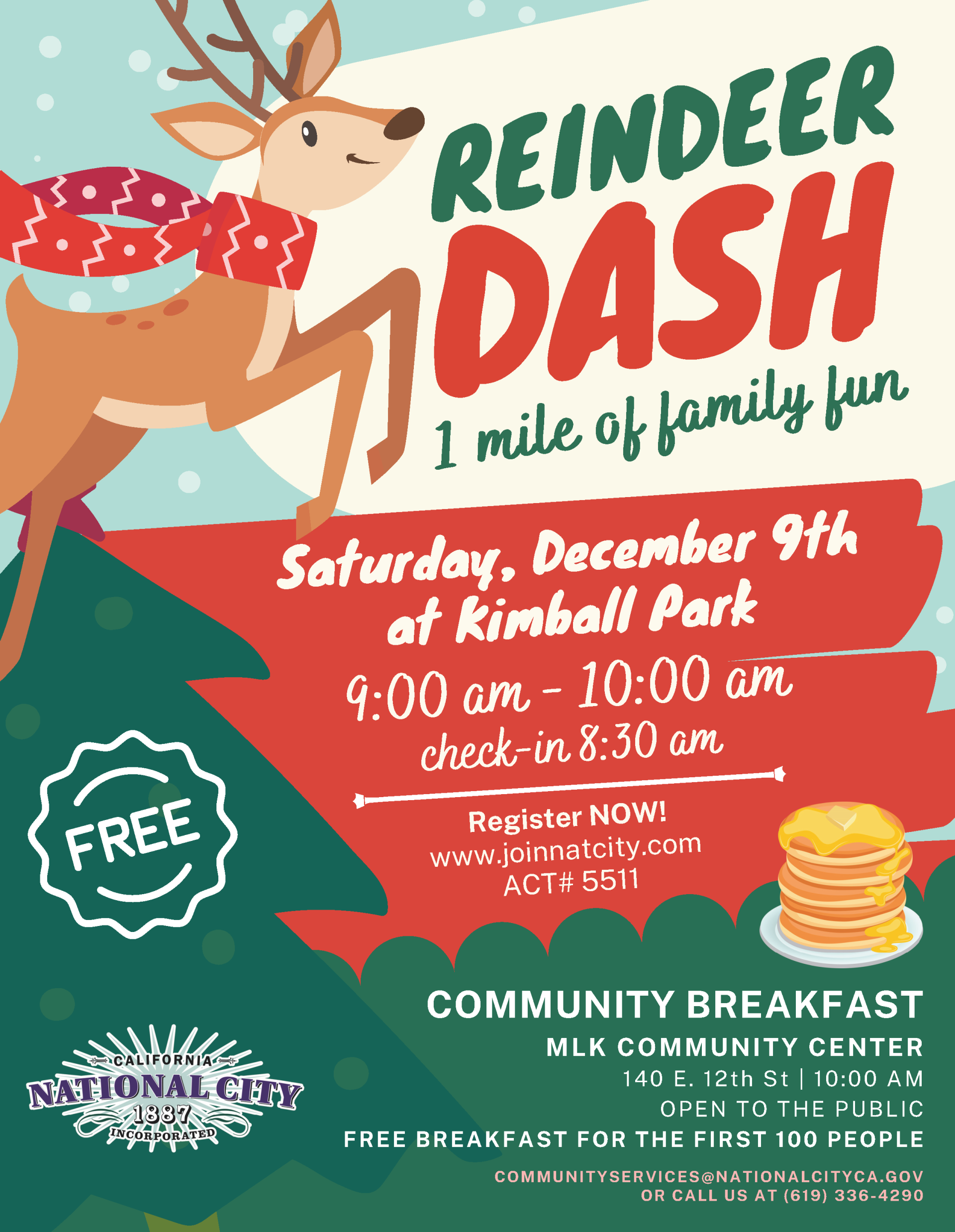 2023 Reindeer Dash - Flyer