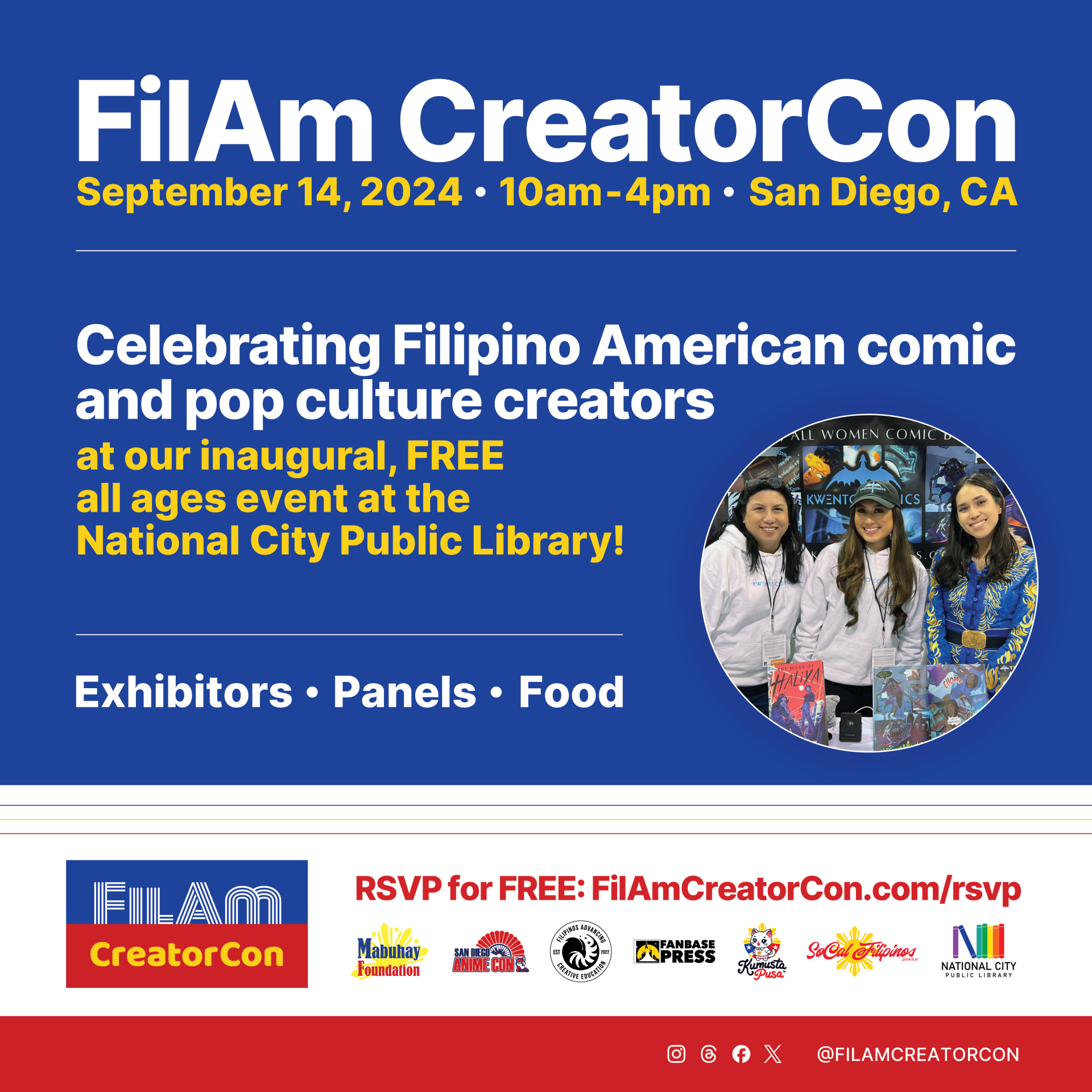 Image for FilAm CreatorCon happening on Saturday September 14