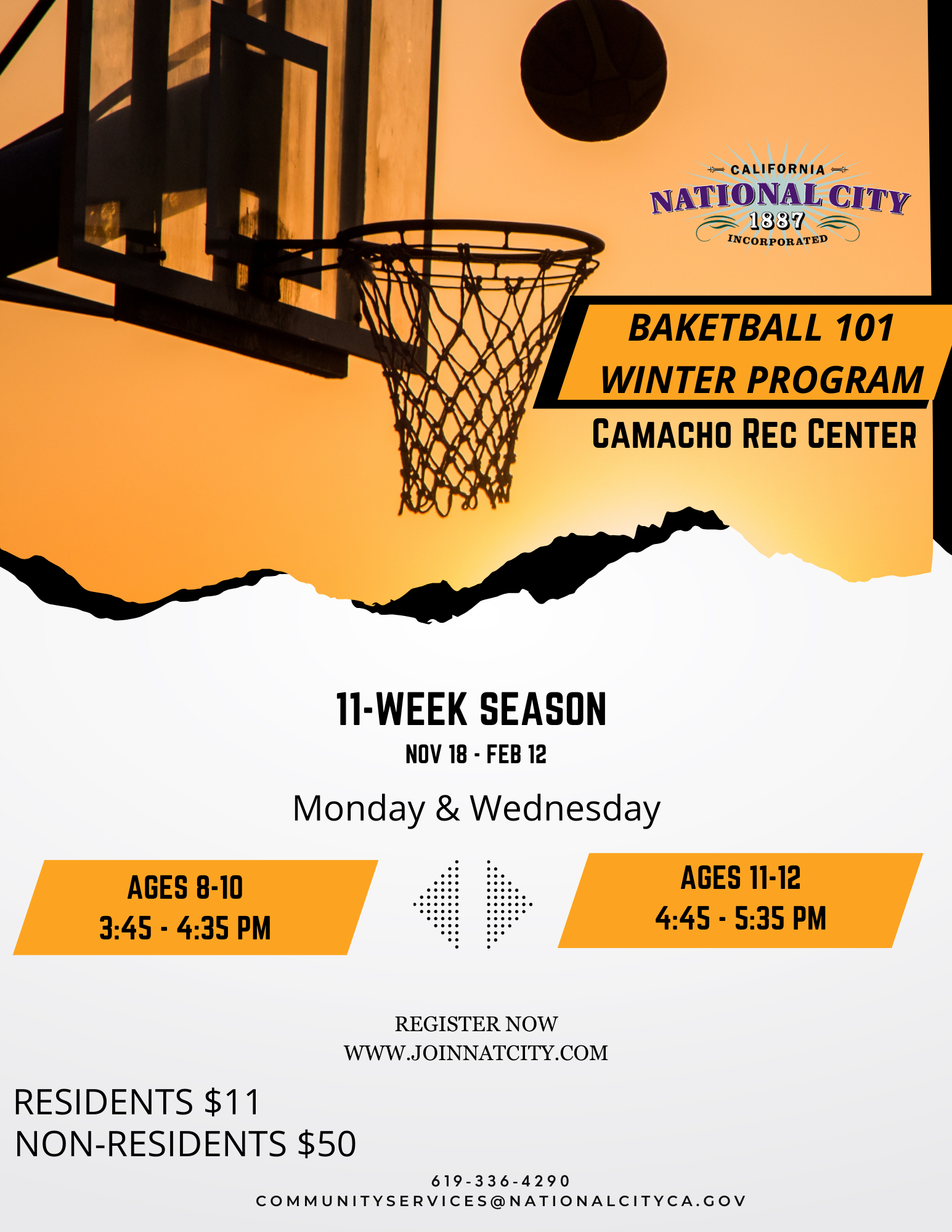 WINTER SEASON - Basketball Program