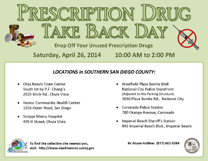 Prescription Drug Take Back Flyer