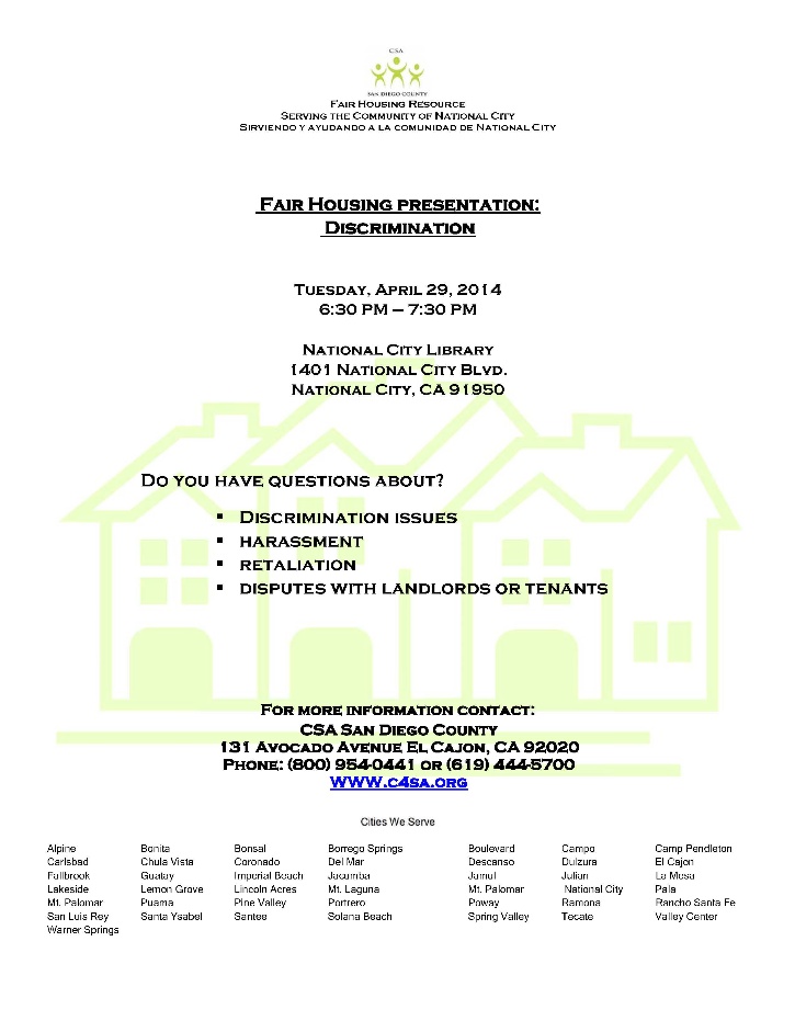 Fair housing flyer 