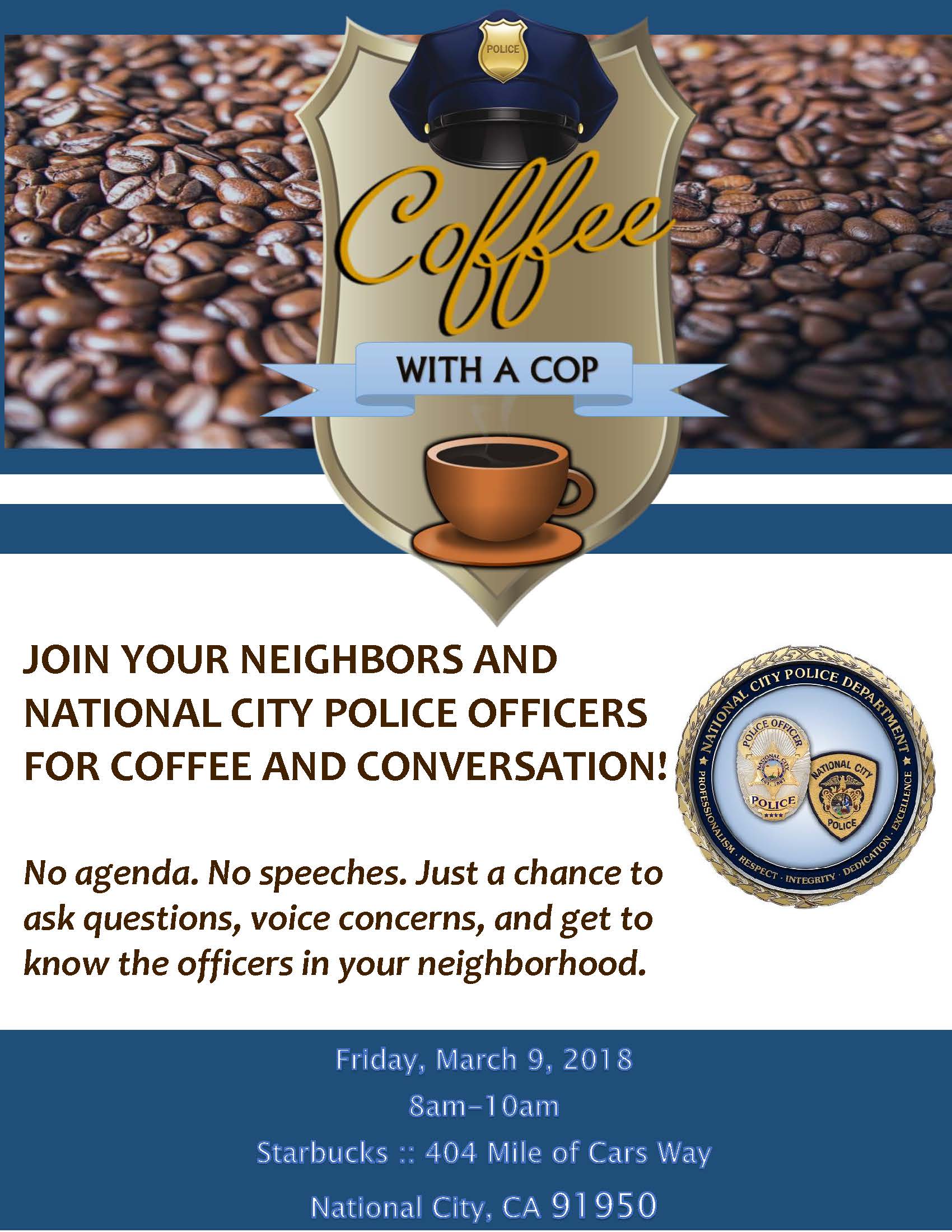 Coffee With A Cop- March 2018