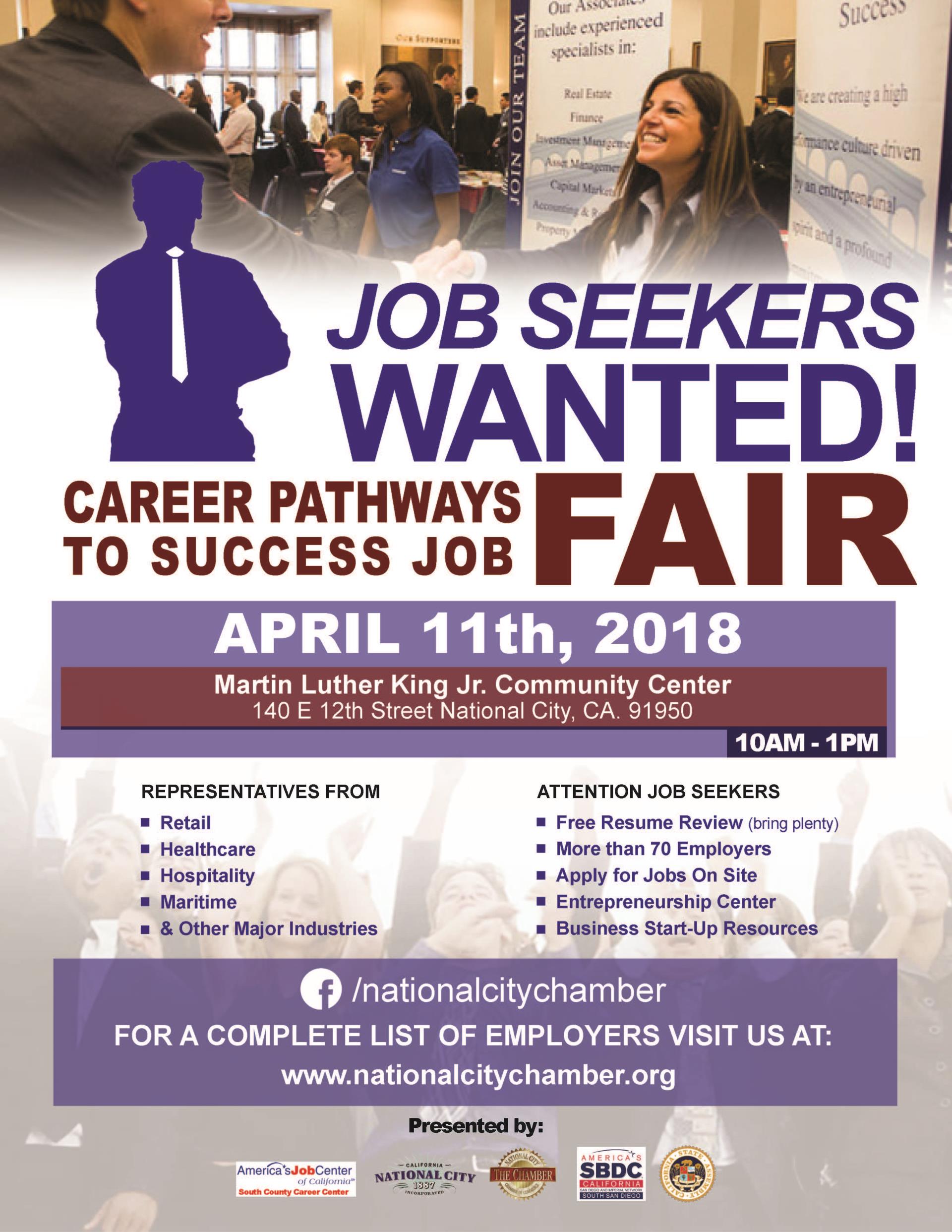 2018 Job Fair Flyer (job seeker)