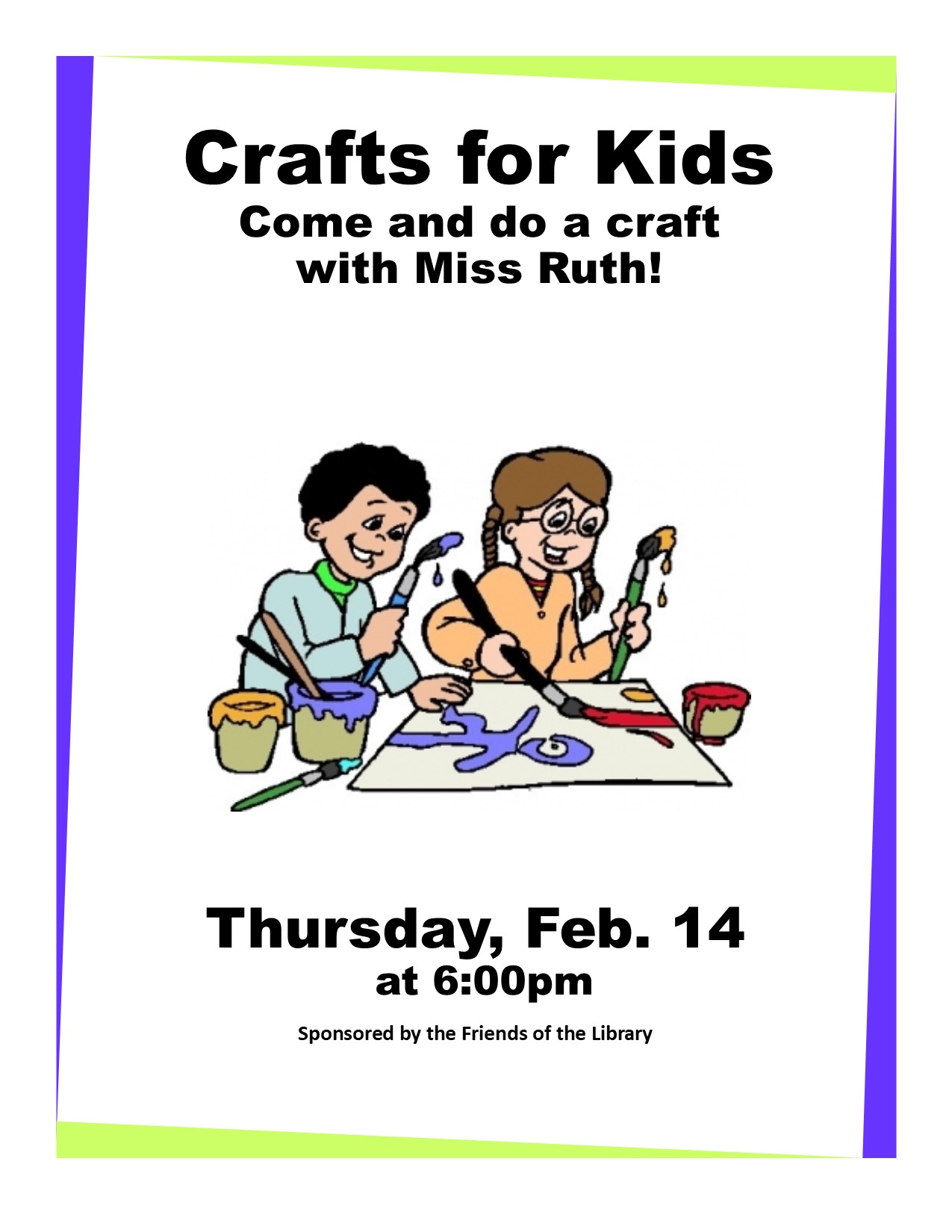 Craft Night flyer (5-18)