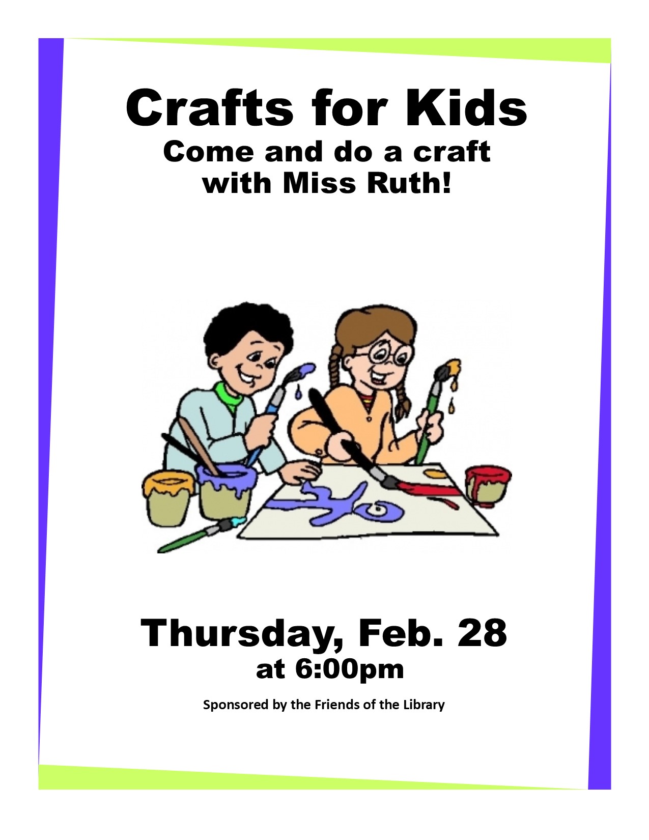 Craft Night flyer (5-18)