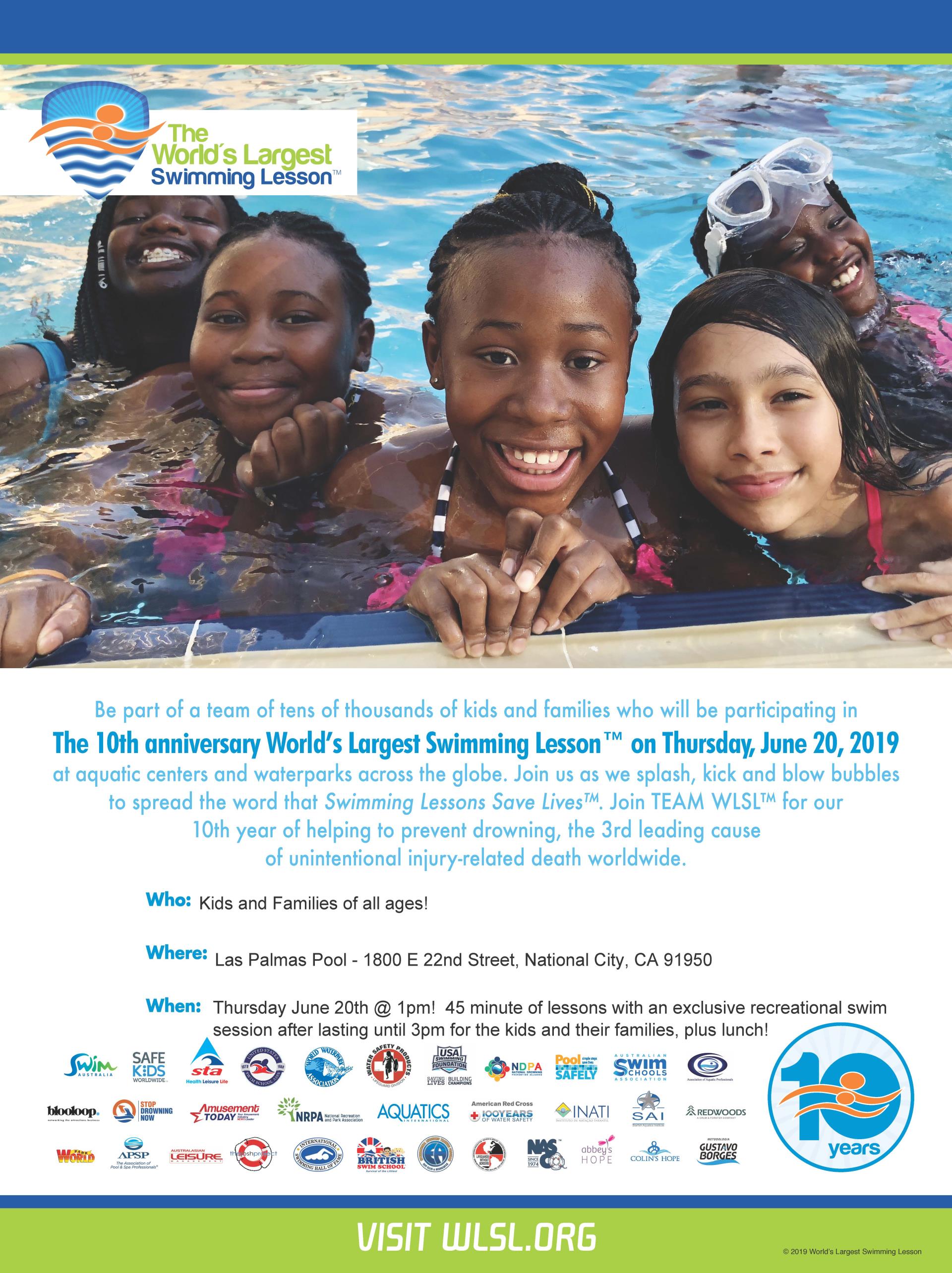 World's Largest Swimming Lesson 2019