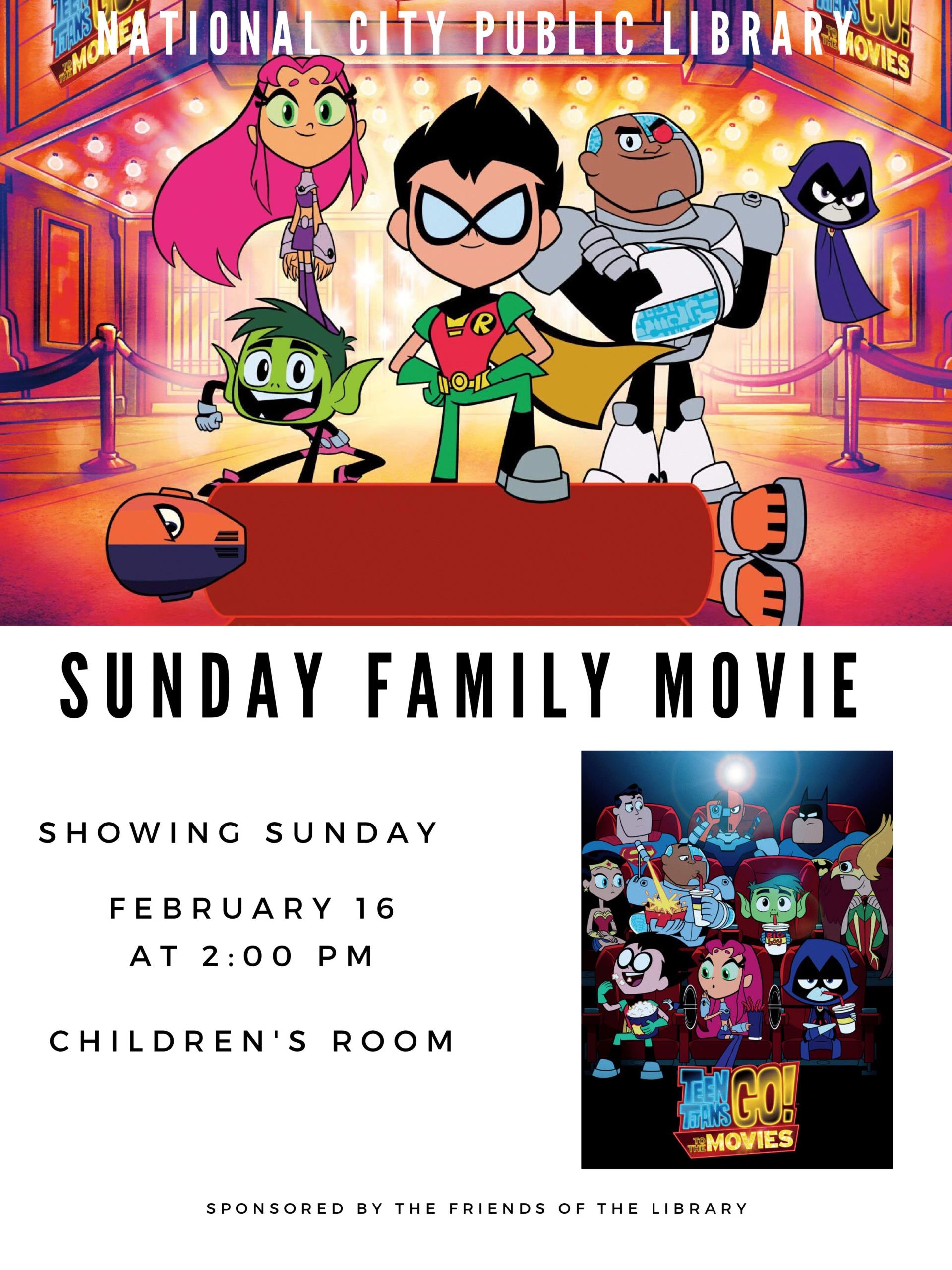 Feb 16 - Teen Titans GO! to the Movies